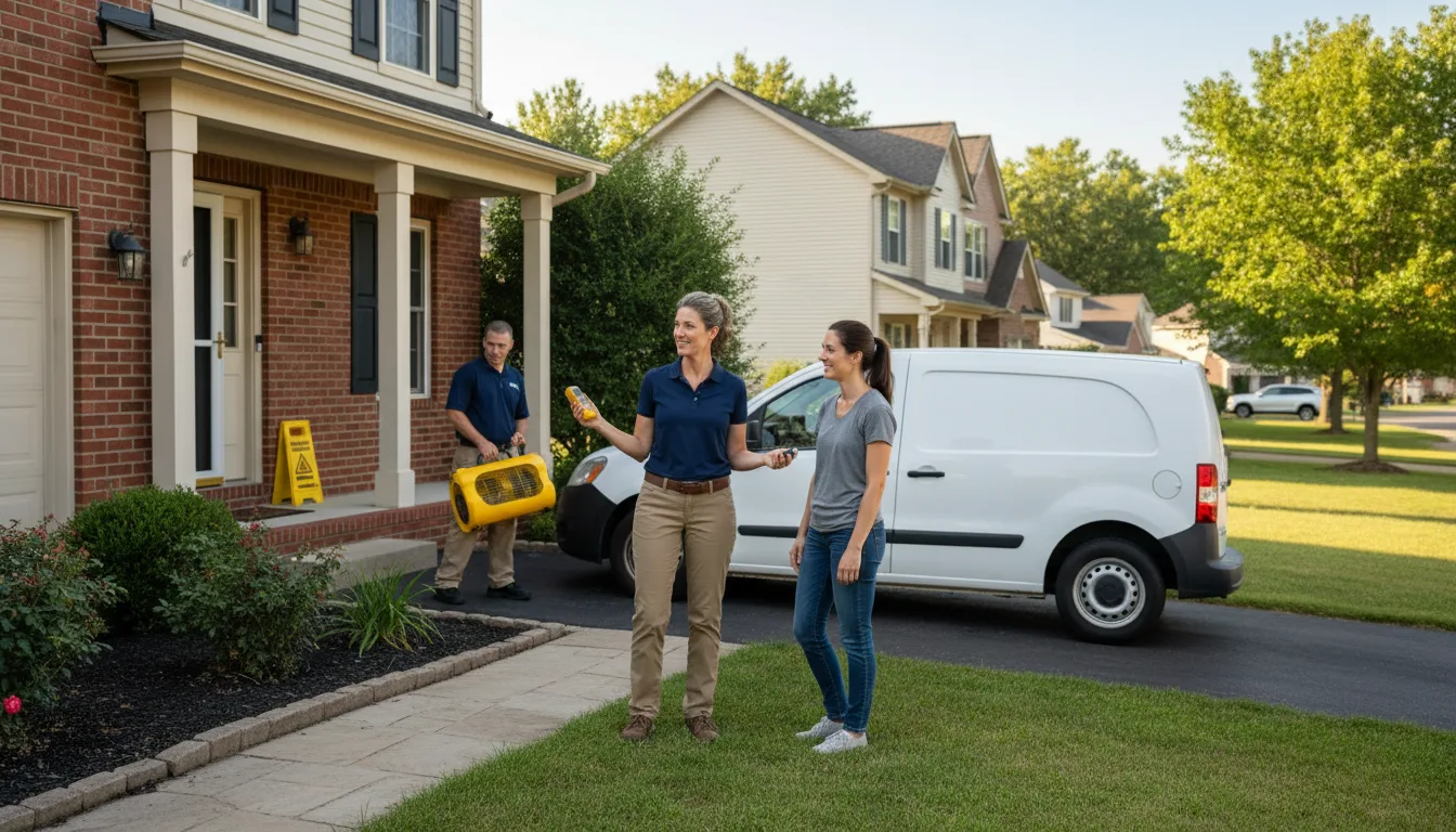 Water restoration image for Water Damage & Restoration Services in Lane, KS